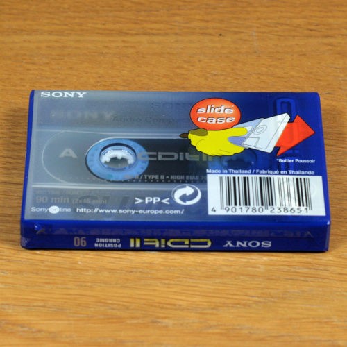 Sony CDit II 90 • IEC II/Type II • High Position • Cassette audio vierge • Blank audio cassette tape • Neuve et scellée • New and sealed • NOS