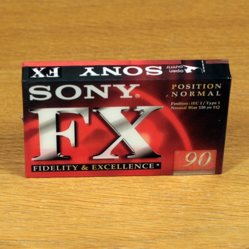 Sony FX 90 • IEC I/Type I • Normal Position • Cassette audio vierge • Blank audio cassette tape • Neuve et scellée • New and sealed • NOS
