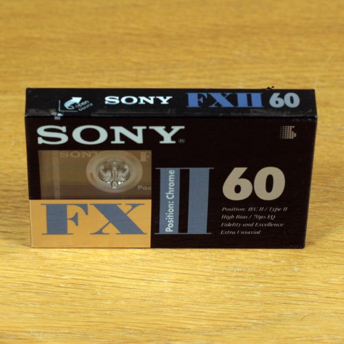 Sony FX II 60 • IEC II/Type II • High Position • Cassette audio vierge • Blank audio cassette tape • Neuve et scellée • New and sealed • NOS