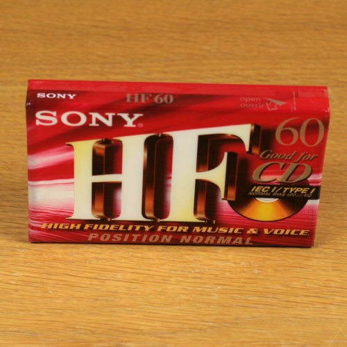Sony HF 60 • IEC I/Type I • Normal Position • Cassette audio vierge • Blank audio cassette tape • Neuve et scellée • New and sealed • NOS