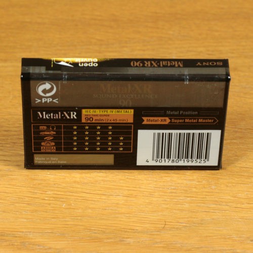 Sony Metal XR 90 • IEC IV/Type IV • Metal Position • Cassette audio vierge • Blank audio cassette tape • Neuve et scellée • New and sealed • NOS