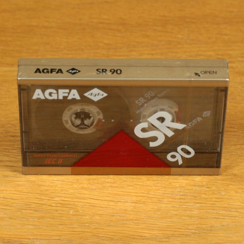 Agfa SR 90 • IEC II/Type II • High Position • Cassette audio vierge • Blank audio cassette tape • Neuve et scellée • New and sealed