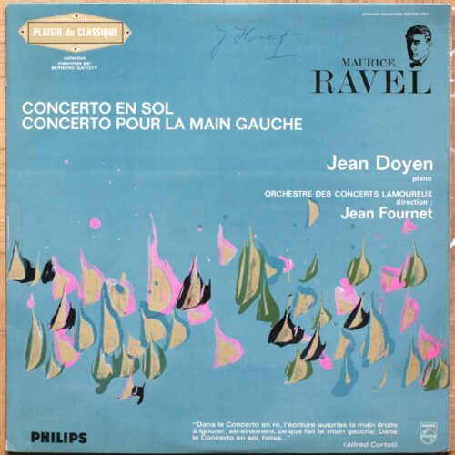 Ravel • Concerto en sol • Concerto pour la main gauche • Jean Doyen • Orchestre des Concerts Lamoureux • Jean Fournet