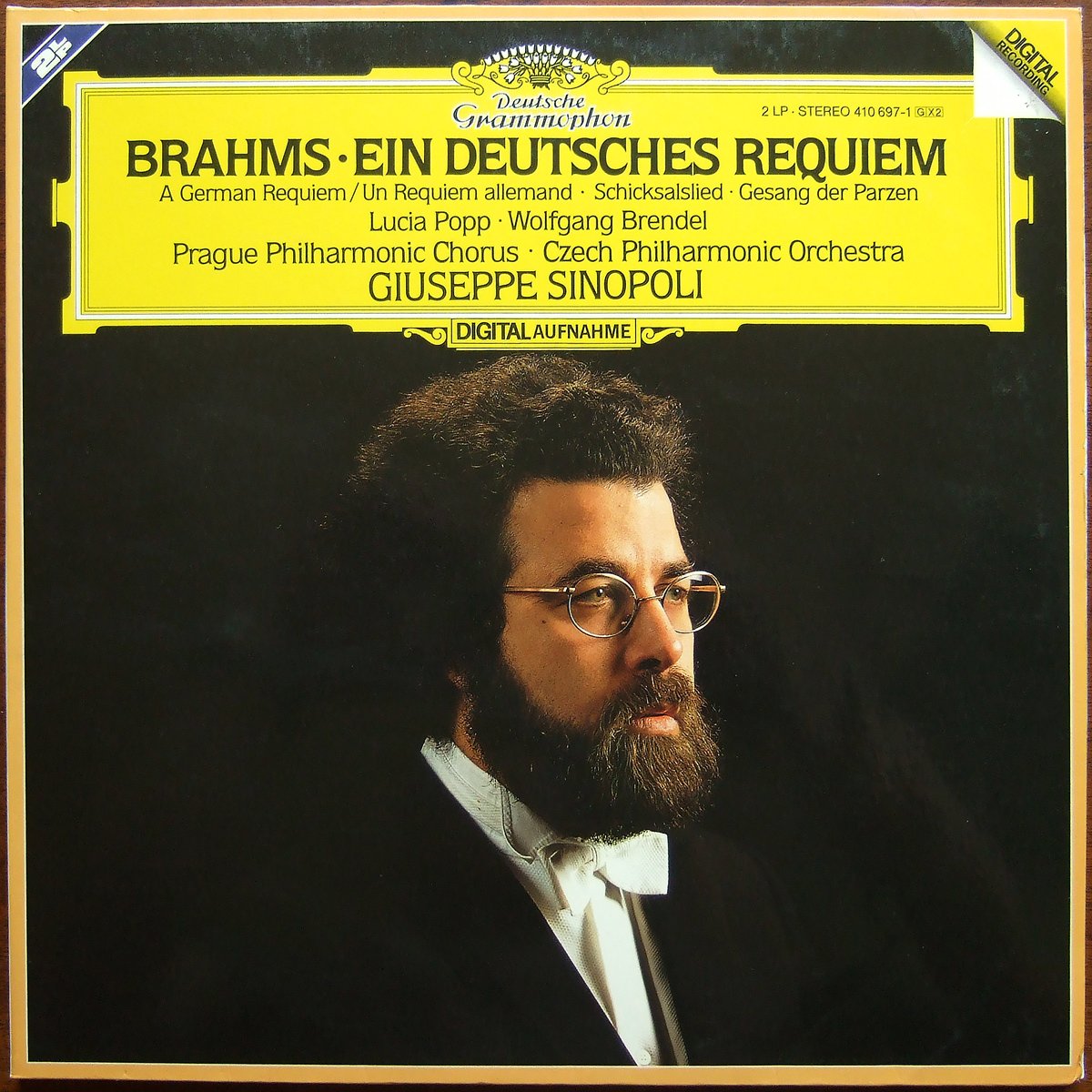 DGG 410 697 Brahms Deutsches Requiem Sinopoli DGG Digital Aufnahme