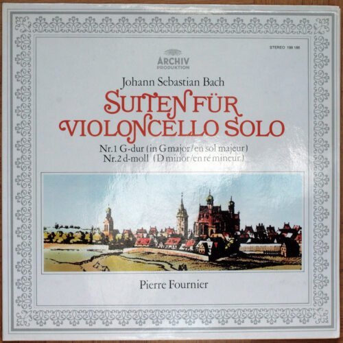 Bach • Suites pour violoncelle solo n° 1 & 2 – BWV 1007 & 1008 • Archiv Produktion 198 186 • Pierre Fournier