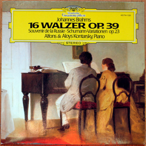 Brahms • 16 valses • 16 Walzer • Souvenir de la Russie • Variations sur un thème de Robert Schumann • DGG 410 714-1 • Alfons & Aloys Kontarsky