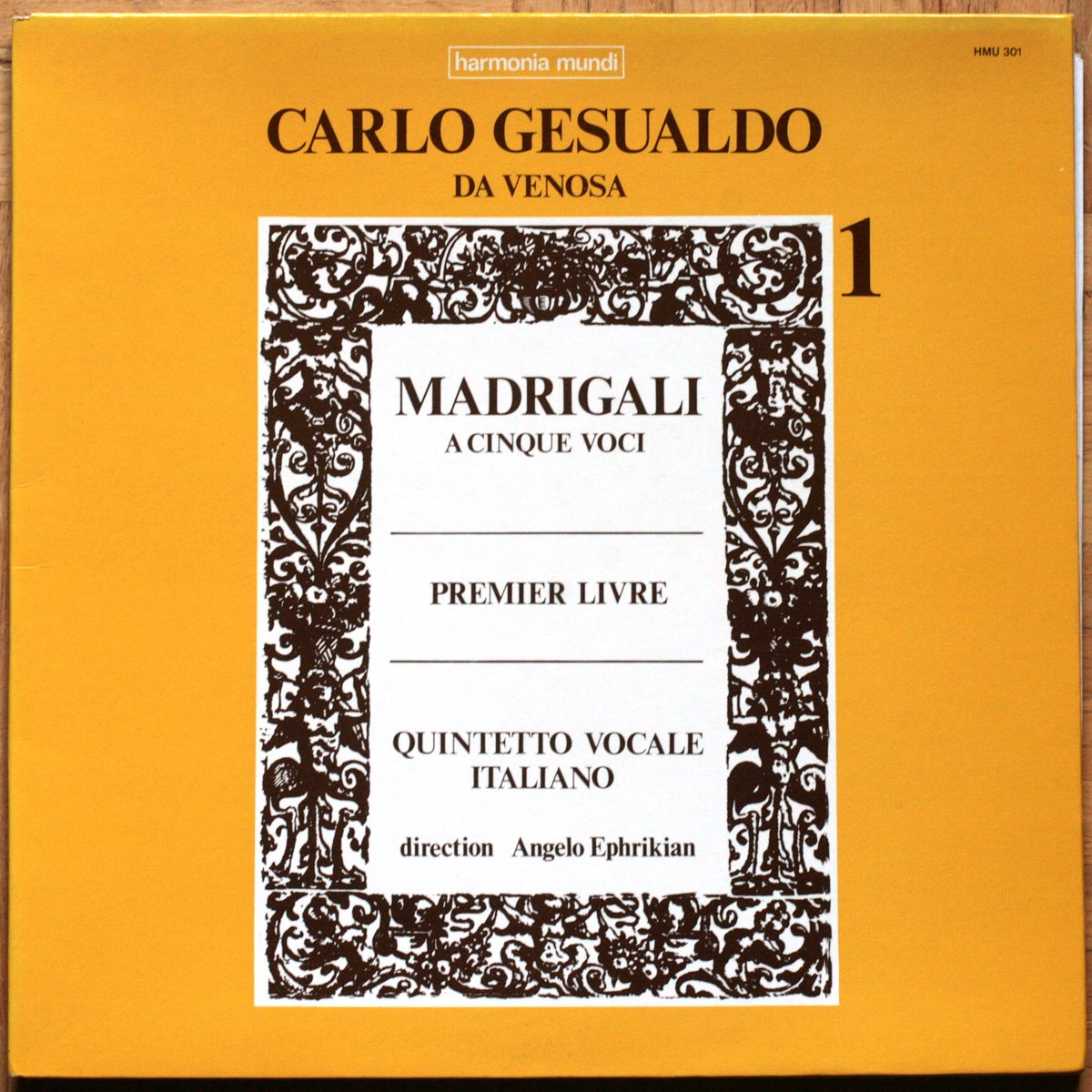 Gesualdo Principe da Venosa • Madriguaux • Madrigali • Premier Livre • Quintetto Vocale Italiano • Angelo Ephrikian