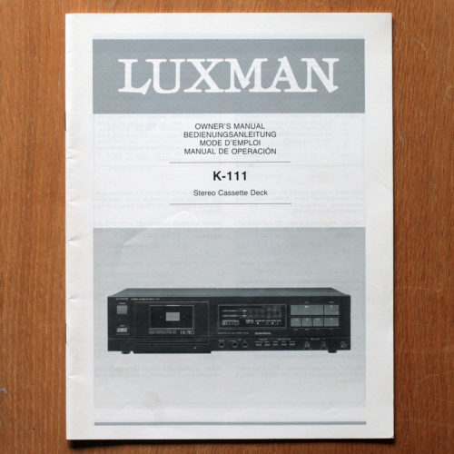 Luxman • Lecteur CD • DZ-92 • Manuel utilisateur • User manual • Bedienungsanleitung • Manual de operación