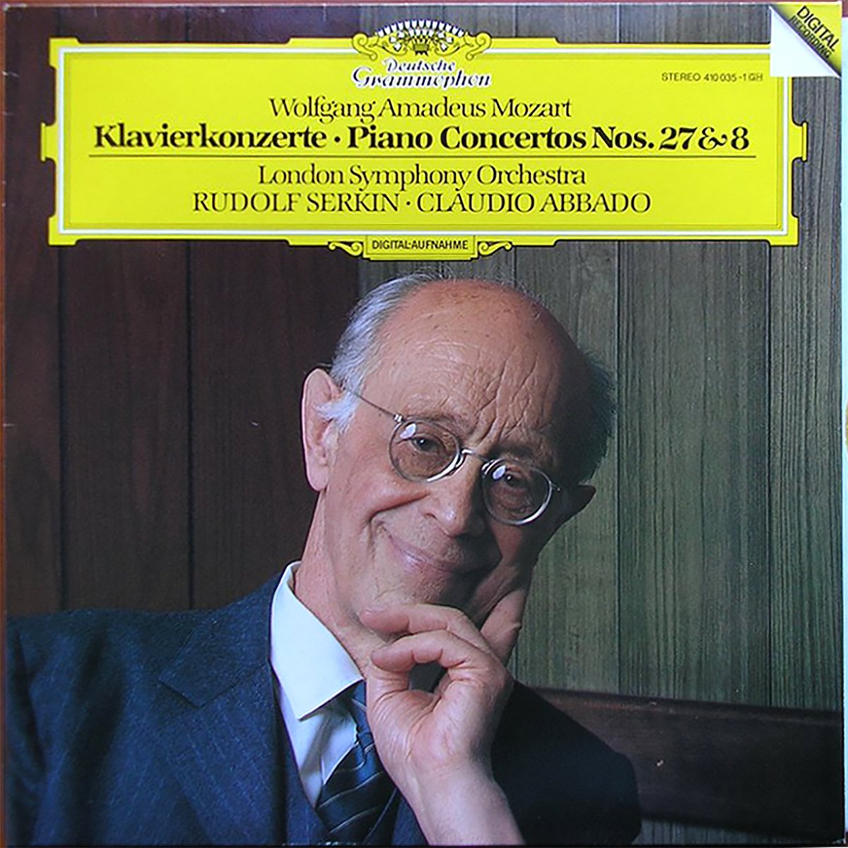 DGG 410 035 Mozart Concertos Piano 27 & 8 Serkin Abbado DGG Digital Aufnahme