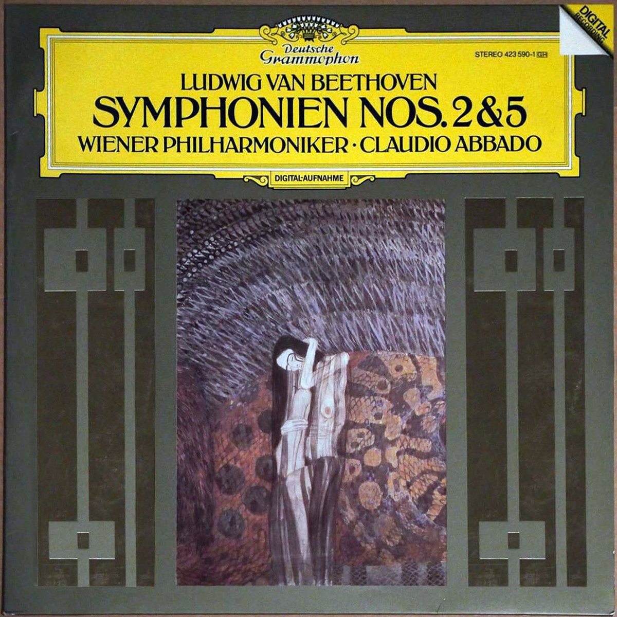 DGG 423 590 Beethoven Symphonie 2 & 5 Abbado DGG Digital Aufnahme