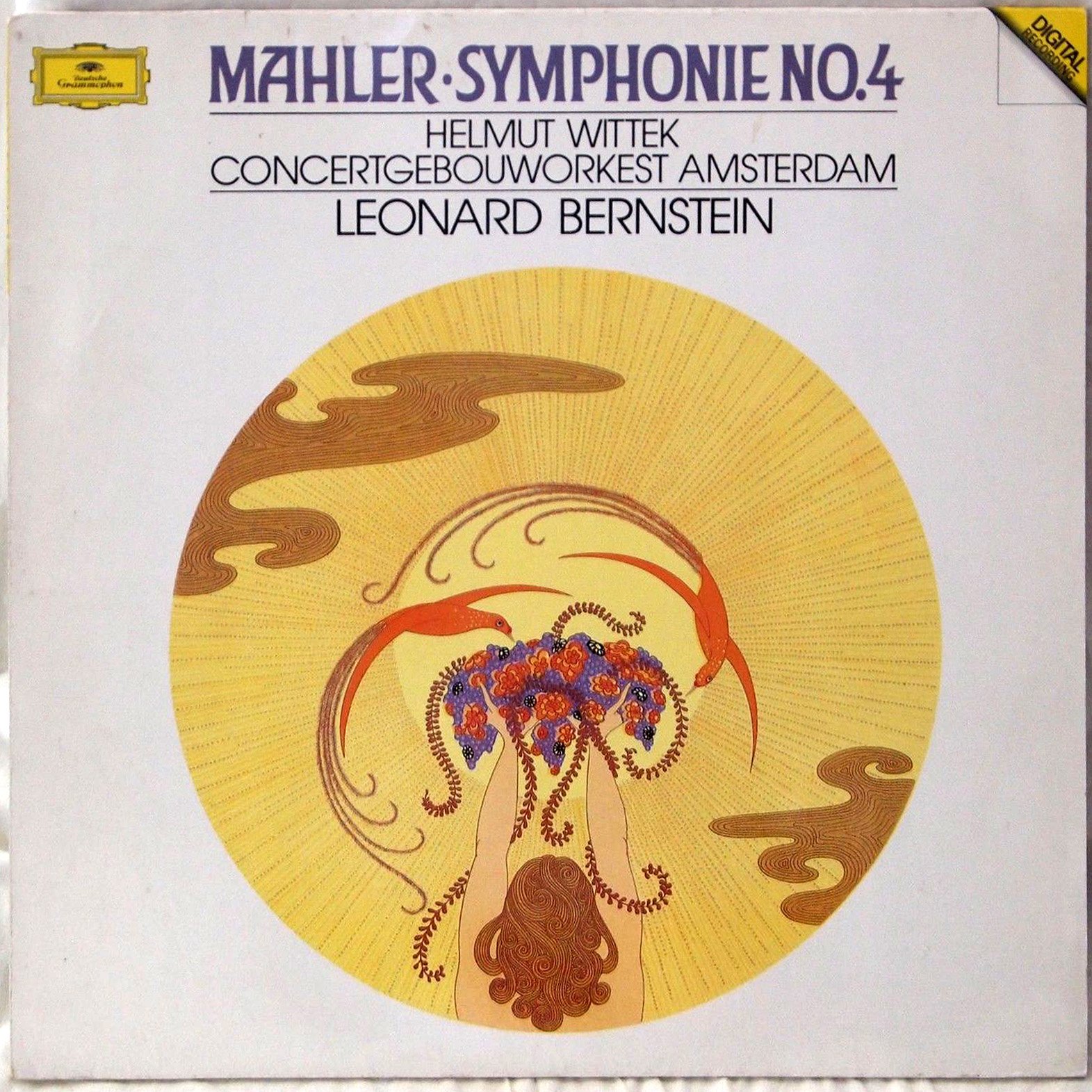 DGG 423 607 Mahler Symphonie 4 Bernstein DGG Digital Aufnahme