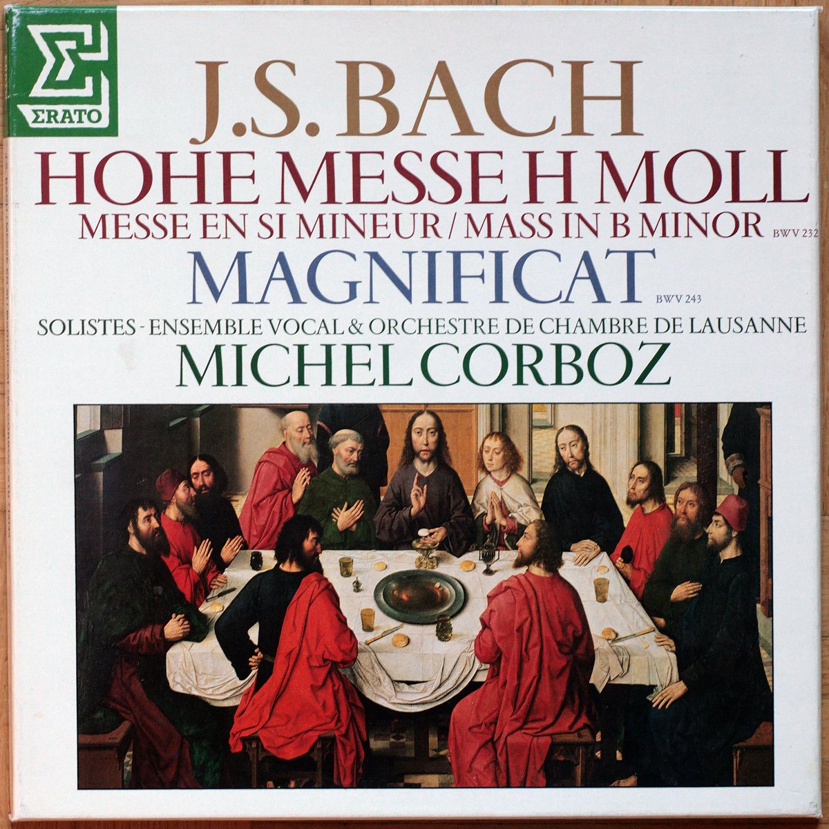 Bach • Messe en Si Mineur – BWV 232 • Magnificat – BWV 243 • Erato STU 713143 • Ensemble vocal & Orchestre de chambre de Lausanne • Michel Corboz