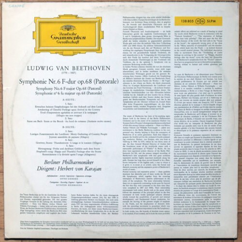 Beethoven • Symphonie n° 6 "Pastorale" • DGG Red Stereo 138 805 SLPM • Berliner Philharmoniker • Herbert von Karajan