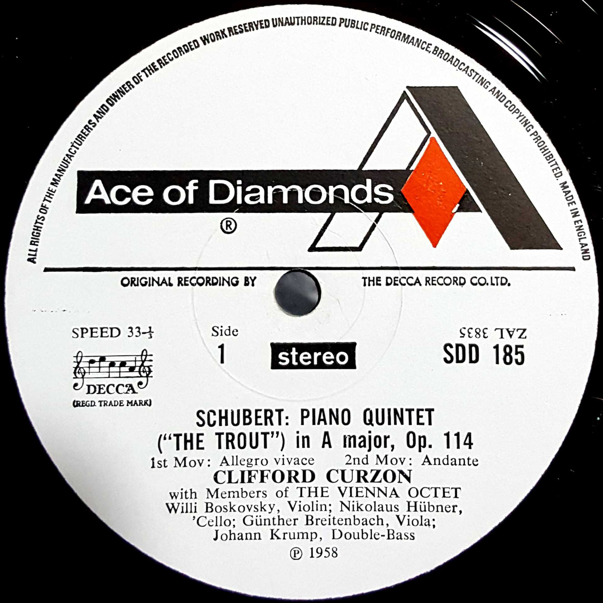 Decca | Ace Of Diamonds | Records | LP | Vinyl | Label Guide | Références | France