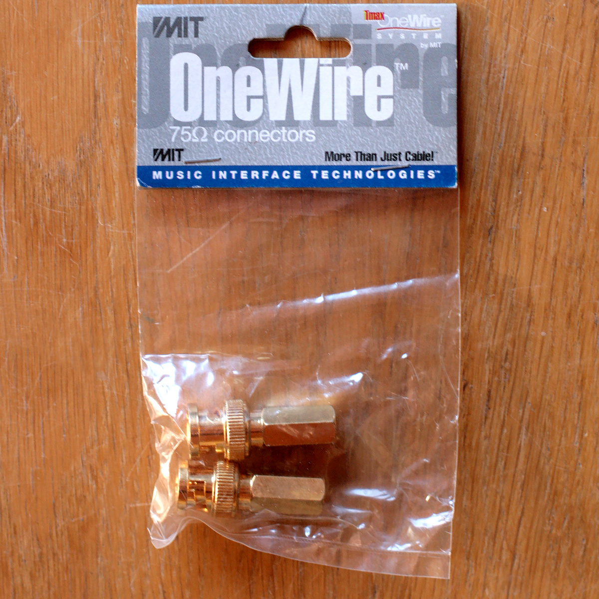 MIT • Tmax • OneWire System • Twist-On BNC Connector RG-59/62 (CIBNCTW) • Gold • New