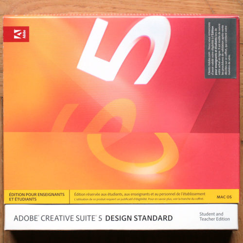 Adobe Creative Suite 5 Design Standard • Apple Macintosh OSX 10.6 • Set d'installation • Install software • Français • Education • Occasion