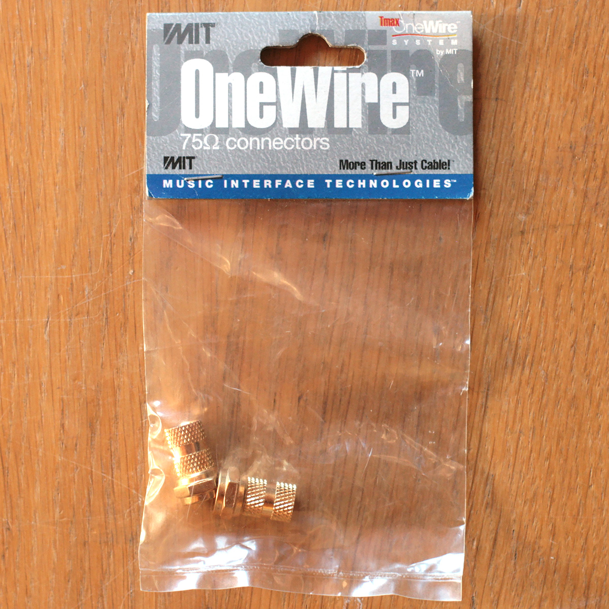 MIT • Tmax • OneWire System • Twist-On F-Pin Connector RG-59 (CIOW59TW) • Gold • New