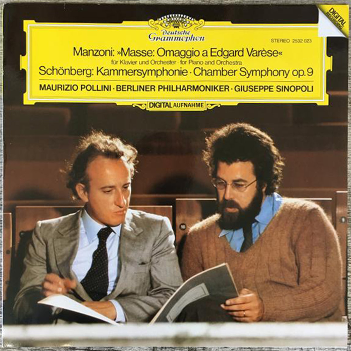 DGG 2532 023 Manzoni Masse Schönberg Kammersymphonie Pollini Sinopoli