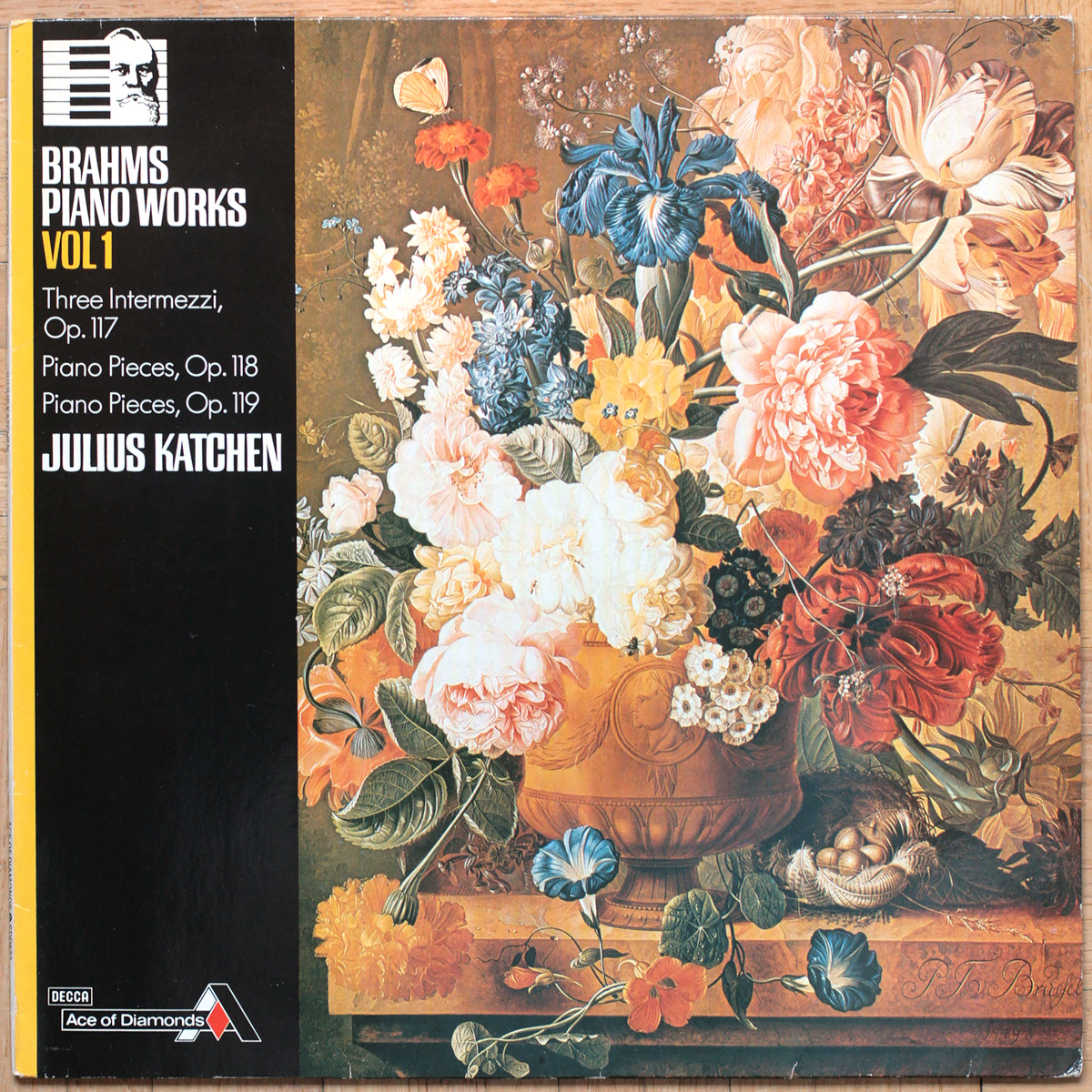 Brahms • Piano works • Vol. 1 • 3 intermezzi – Op. 117 • Pièces pour piano – Op. 118 & 119 • Ace of Diamonds SDD 532 • Julius Katchen