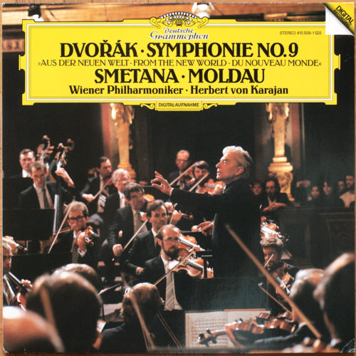 Dvořák • Symphonie nᵒ 9 « Du Nouveau Monde » • Smetana • La Moldau • DGG 415 509-1 • Wiener Philharmoniker • Herbert von Karajan Orchestra