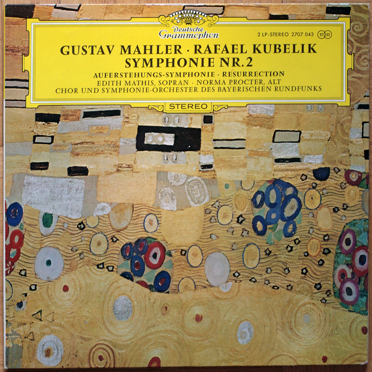 Mahler • Symphonie n° 2 "Auferstehung" • DGG 2707 043 • Edith Mathis • Norma Procter • Symphonie-Orchester des Bayerischen Rundfunks • Rafael Kubelik