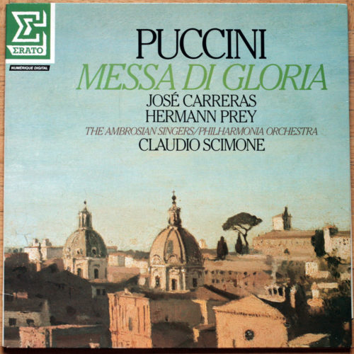 Puccini • Messa di Gloria • José Carreras • Hermann Prey • Erato NUM 75090 • The Ambrosian Singers • Philharmonia Orchestra • Claudio Scimone