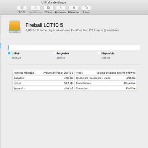 Quantum Fireball lct 10 5 • Apple Macintosh • Disque dur • Hard drive • LB05A013 • 3.5” • 5.1 Go • IDE • 5400 r.p.m.