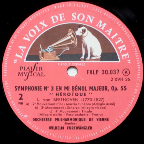 Beethoven • Symphonie n° 3 "Eroica" • FALP 30037 • Wiener Philharmoniker • Wilhelm Furtwängler
