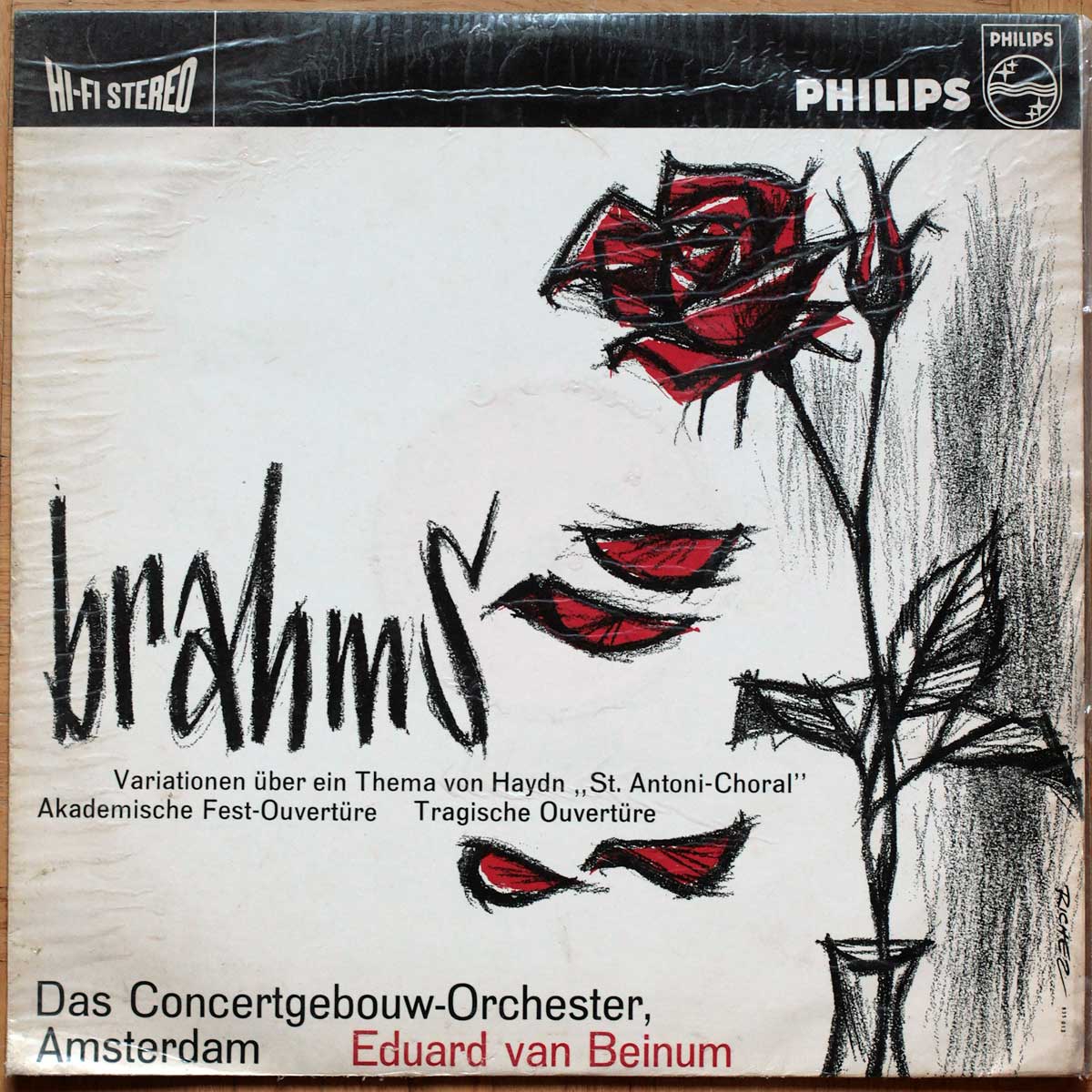 Brahms • Variations sur un thème de Haydn • Ouverture pour une fête académique • Ouverture tragique • Philips 835 013 AY • Das Concertgebouw-Orchester Amsterdam • Eduard van Beinum