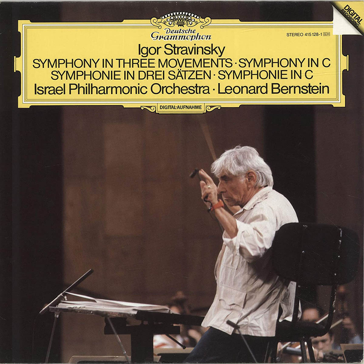 DGG 415 128 Stravinsky Symphonies Bernstein DGG Digital Aufnahme