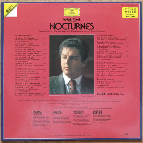 Chopin • Les 21 nocturnes • DGG 2741 012 Digital • Daniel Barenboim