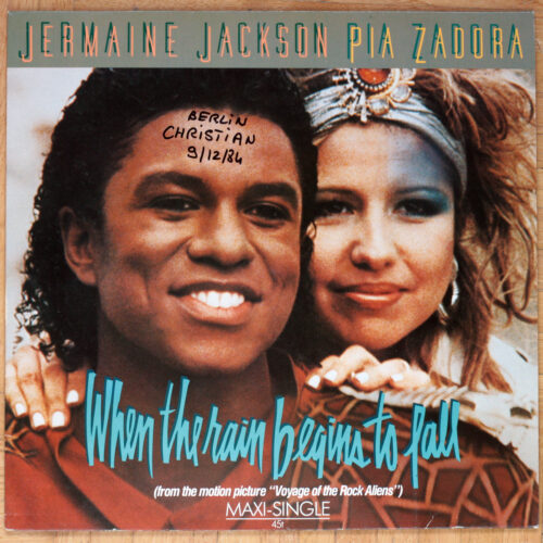 Jermaine Jackson & Pia Zadora • When The Rain Begins To Fall (Extended version) • Escape From The Planet Of The Ant Men • Chrysalis 601 487 • Maxi single • 12" • 45 rpm