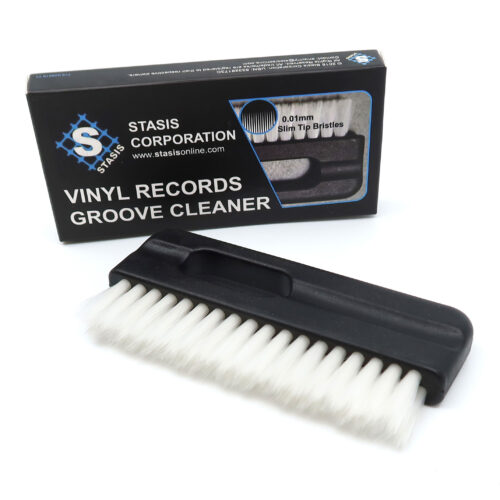 Stasis Groove Cleaner Brush 2022 • Brosse pour nettoyage sec ou humide des disques vinyles • Vinyl records groove cleaner brush