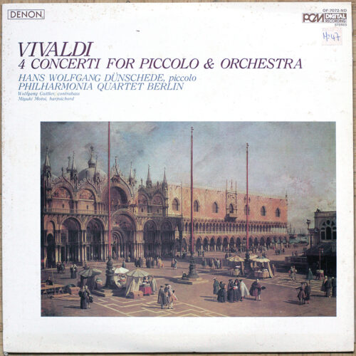 Vivaldi • 4 concerti for piccolo and orchestra • Denon OF-7072-ND • PCM Digital • Hans Wolfgang Dünschede • Philharmonia Quartett Berlin