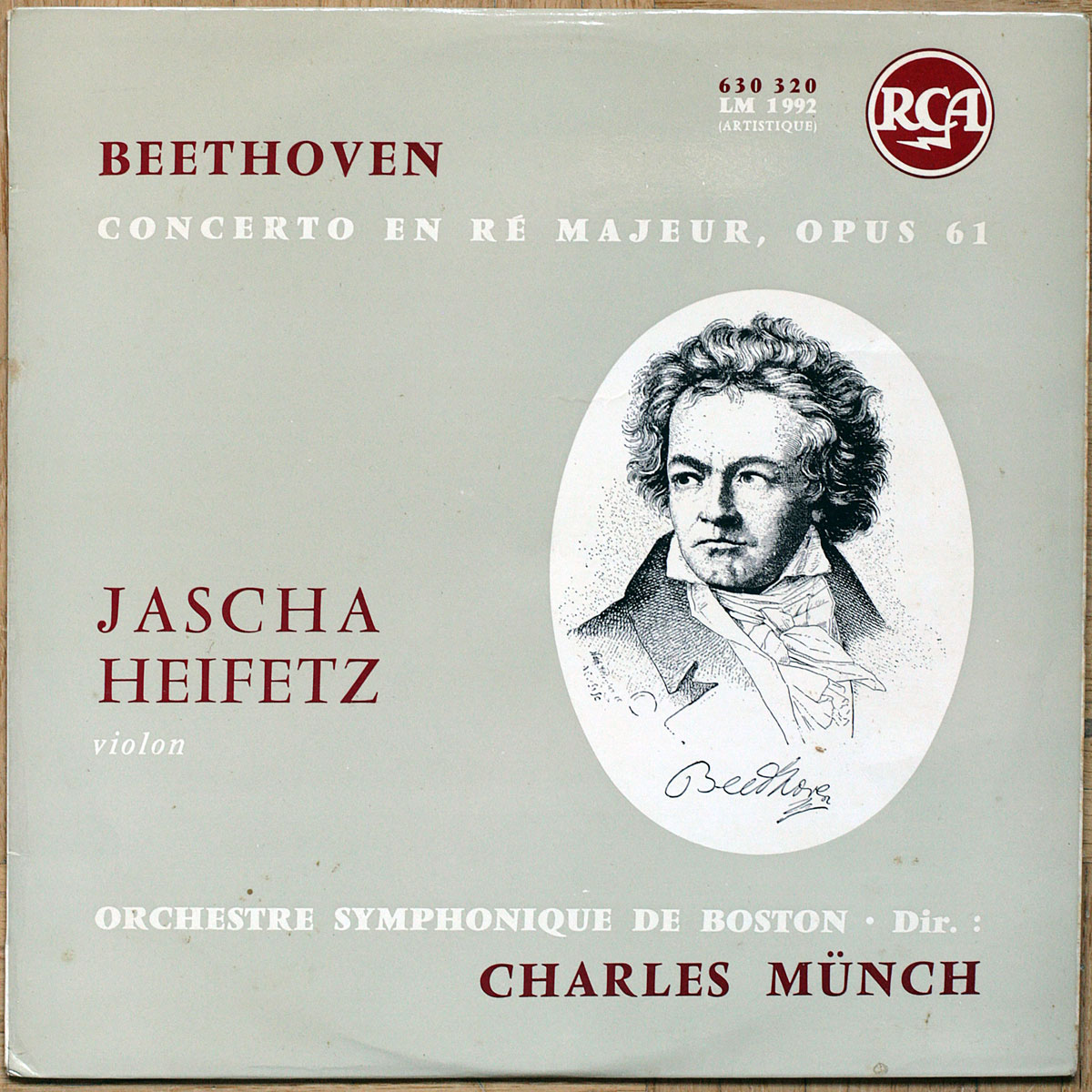 Beethoven Concerto Pour Violon Rca 630 320 Jascha Heifetz Orchestre Symphonique De