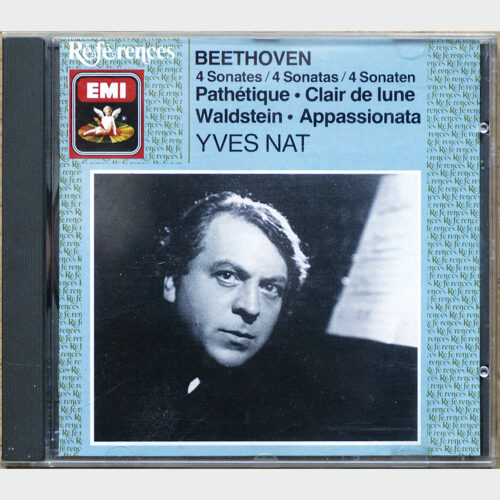 Beethoven • Sonates n° 8 “Pathetique” – n° 14 “Mondschein” – n° 21 “Waldstein” – n° 23 “Appassionata” • EMI CDH 7610122 • Yves Nat