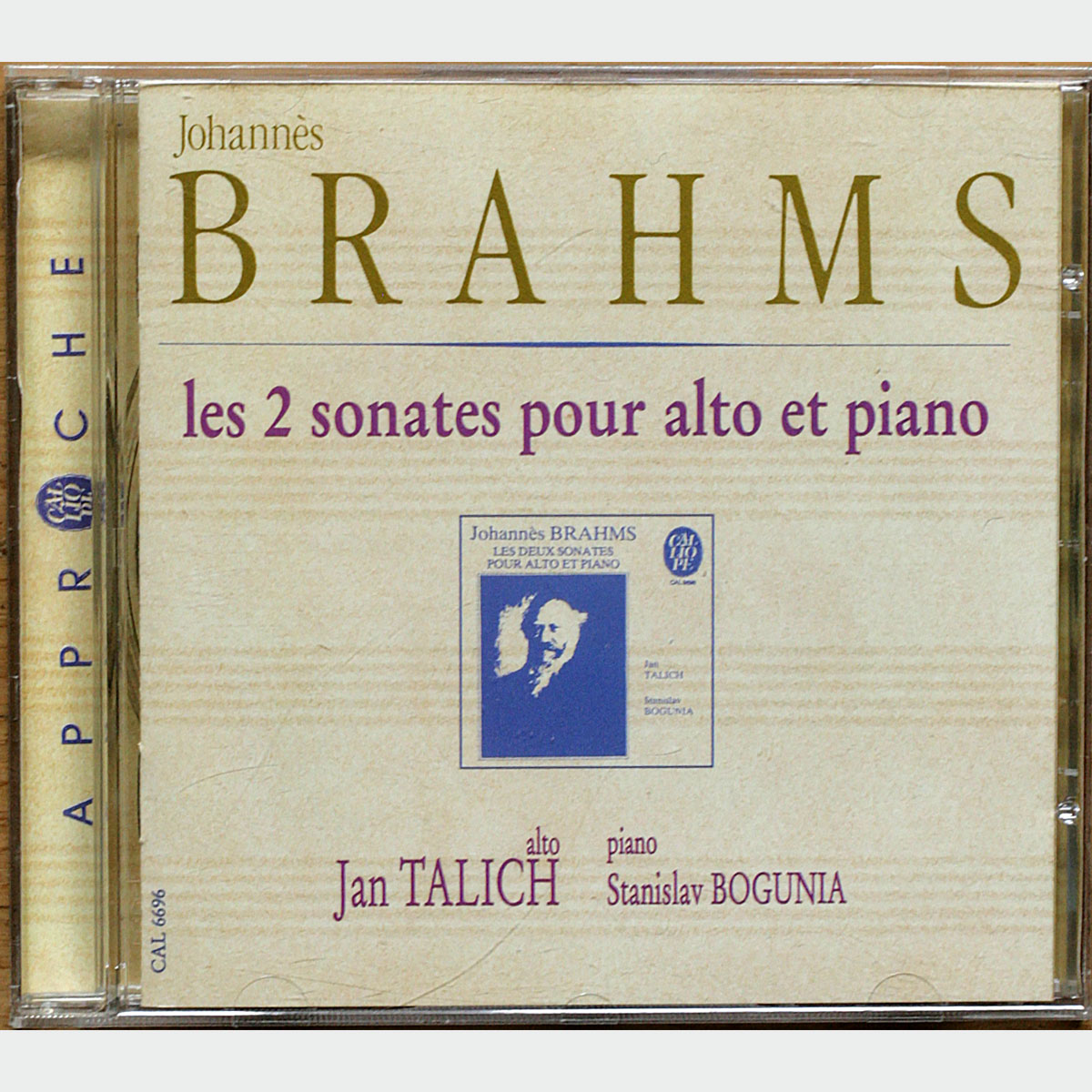 Brahms • Sonates pour alto & piano n° 1 & 2 – Op. 120 • Rubinstein • Sonate pour alto & piano – Op. 49 • Calliope CAL 6696 • Stanislav Bogunia • Jan Talich