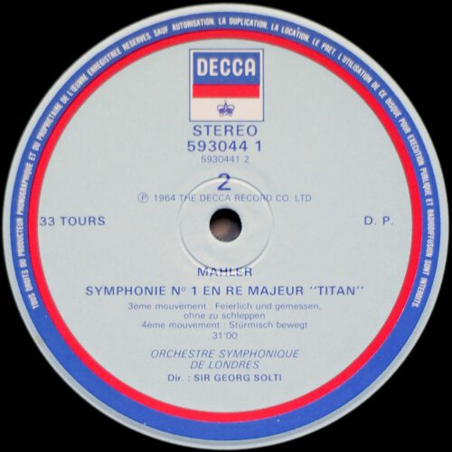 Mahler • Symphonie n° 1 "Titan" & n° 4 • Decca 593044 • Chicago Symphony Orchestra • Concertgebouw-Orchester Amsterdam • Georg Solti