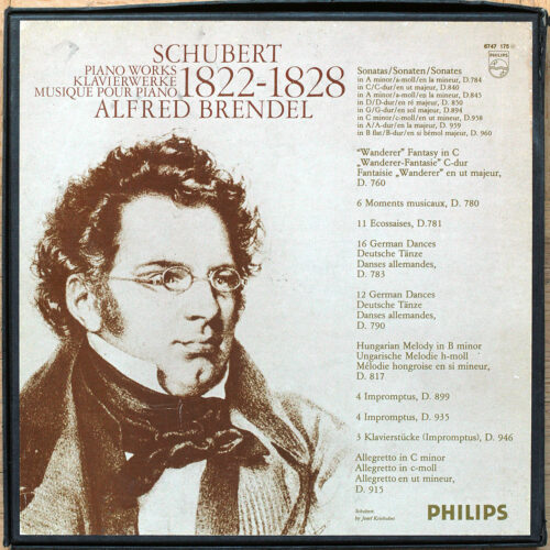 Schubert • Musique pour piano • Piano works • Klavierwerke • Philips 6747 175 • Alfred Brendel