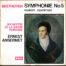 Beethoven • Symphonie n° 5 • Egmont • LXT 5525 • Orchestre de la Suisse Romande • Ernest Ansermet
