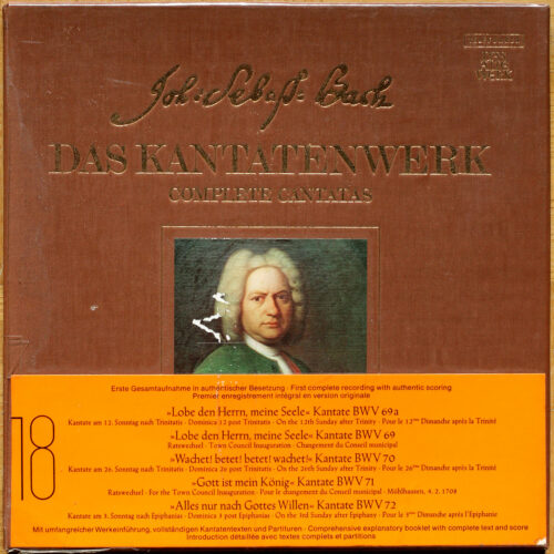 Bach • Intégrale des cantates • Kantatenwerk • Complete cantatas • BWV 69-72 • Vol. 18 • Telefunken 6.35340 EX • Concentus Musicus Wien • Nikolaus Harnoncourt