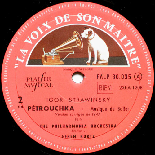 Stravinsky • Strawinsky • Petrouchka • FALP 30035 • Philharmonia Orchestra • Efrem Kurtz