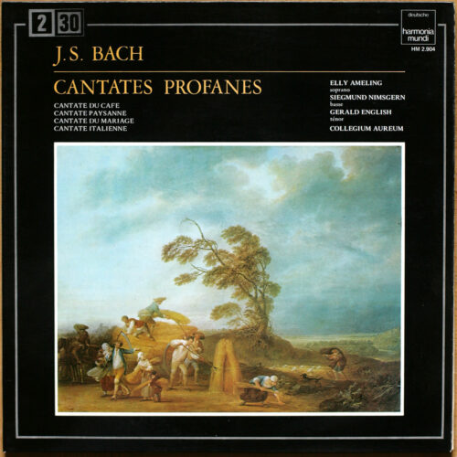 Bach • Cantates BWV 202 & 209 & 211 & 212 • Harmonia Mundi HM 2.904B • Siegmund Nimsgern • Elly Ameling • Gerald English • Collegium Aureum • Franzjosef Maier