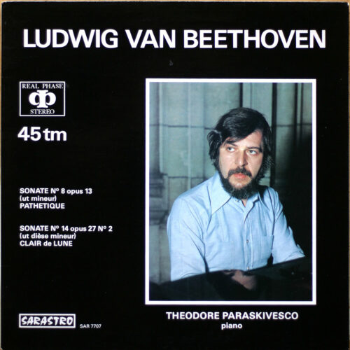 Beethoven • Sonates pour piano n° 8 "Pathétique" & n° 14 "Mondschein" • Sarastro 7707 • Théodore Paraskivesco • Audiophile LP • 45 rpm