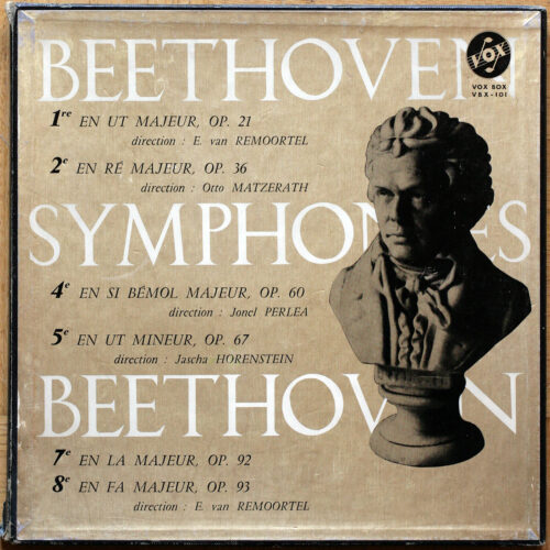 Beethoven • Intégrale des 9 symphonies • Vox VBX-100/101 • Jascha Horenstein • Edouard Van Remoortel • Jonel Perlea • Südwestfunkorchester Baden-Baden • London Symphony Orchestra