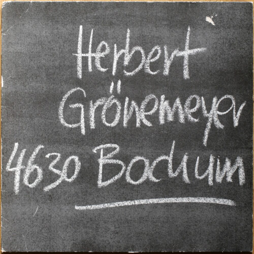 Herbert Grönemeyer • 4630 Bochum • EMI 1C 066 1469051