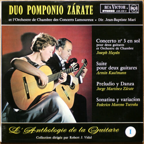 Anthologie de la guitare • Haydn • Kaufmann • Zarate • Torroba • RCA 440.128 S • Duo Pomponio-Zarate • Orchestre de Chambre des Concerts Lamoureux • Jean-Baptiste Mari