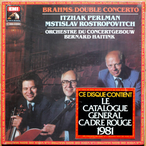 Brahms • Double concerto • Doppelkonzert • EMI 2C 069-03691 • Itzhak Perlman • Mstislav Rostropovich • Concertgebouw-Orchester Amsterdam • Bernard Haitink