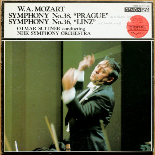 Mozart • Symphonie n° 38 "Prague" – KV 504 • Symphonie n° 36 "Linz" – KV 425 • Denon OX-7156-ND • PCM Digital • NHK Symphony Orchestra • Otmar Suitner