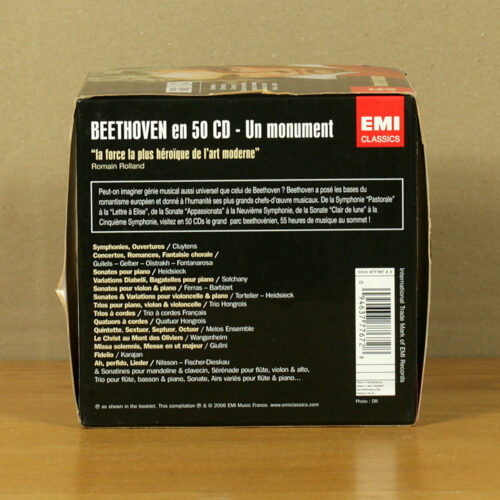 Beethoven • Les chefs-d'œuvre • Complete Masterpieces • Alle Meisterwerke • 50 CD • EMI Classics • Berlin Philharmonic Orchestra • André Cluytens • Eric Heidsieck